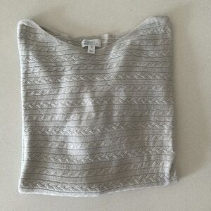 Market & Spruce beige Cable Knit Sweater XXL